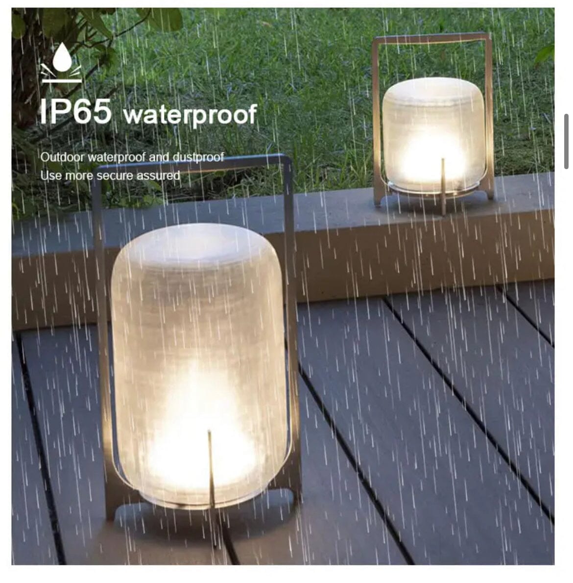 Lumières de terrasse Luma en acier inoxydable et verre étanches | Lersk