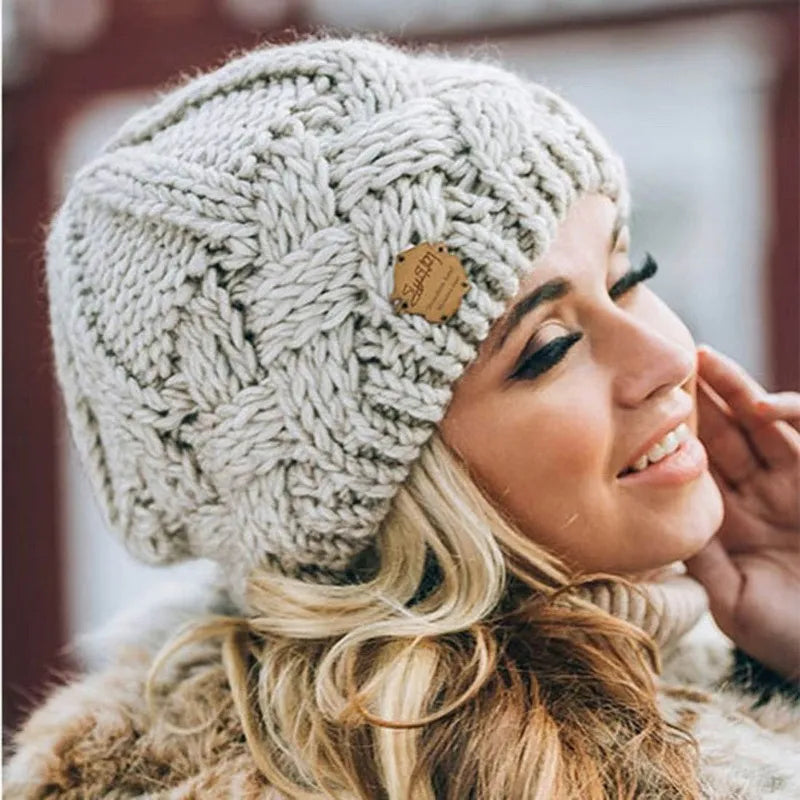 Blød Strikket Vinterhue til Kvinder og Mænd Unisex Strikhue til Koldt Vejerudstyr | Lersk