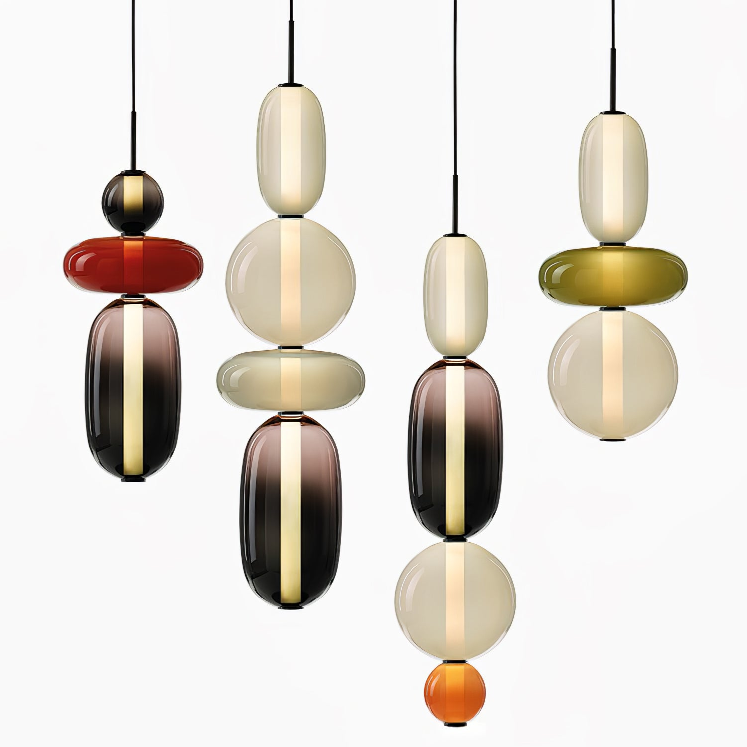Lampa wisząca LumaWisp Sugar Glass dla ciepłej atmosfery | Lersk
