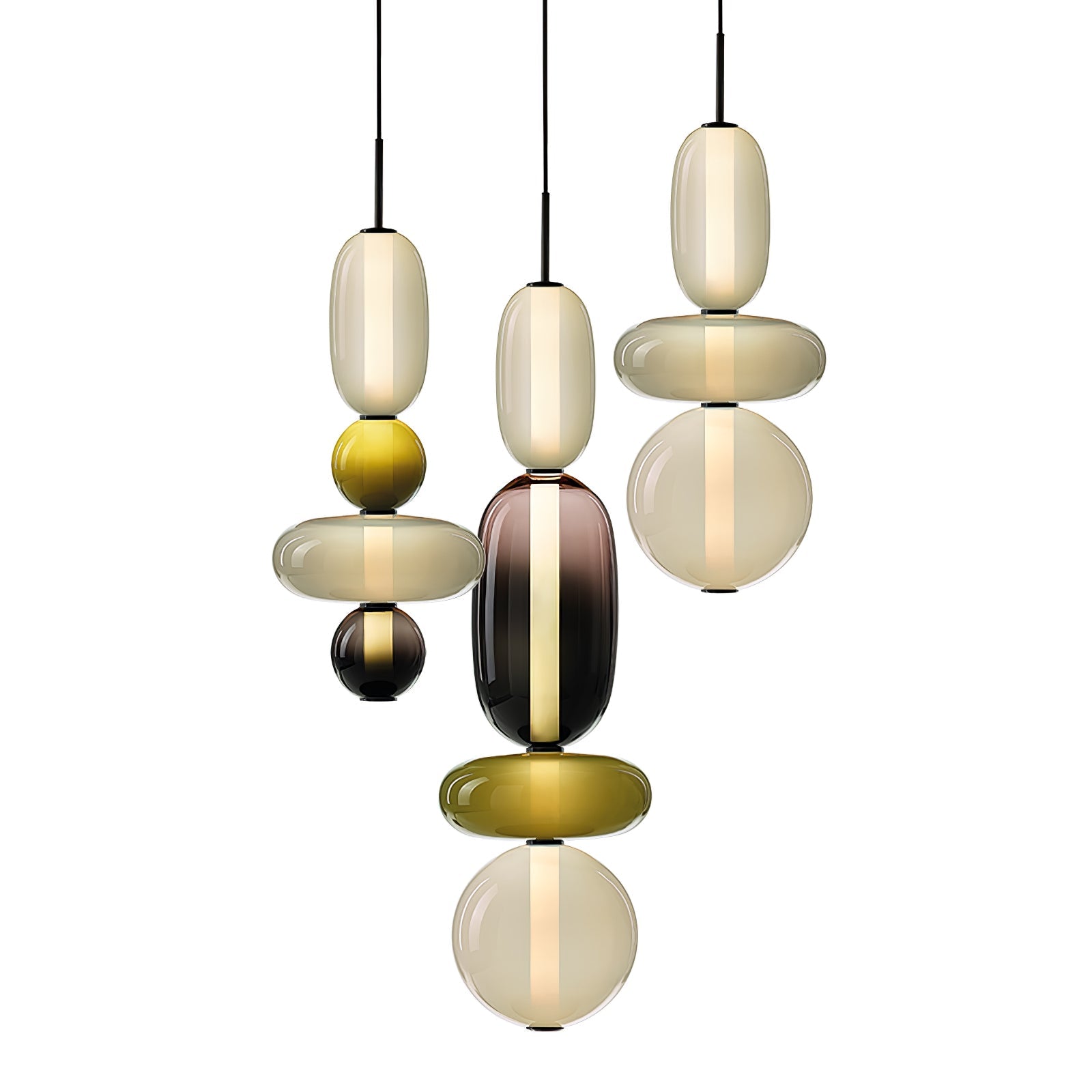 Lampa wisząca LumaWisp Sugar Glass dla ciepłej atmosfery | Lersk