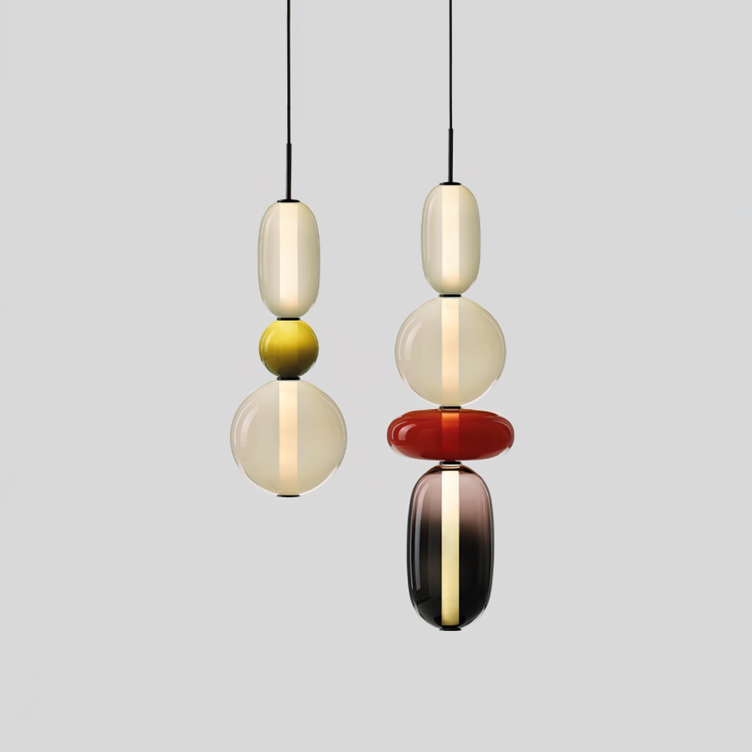 Lampa wisząca LumaWisp Sugar Glass dla ciepłej atmosfery | Lersk