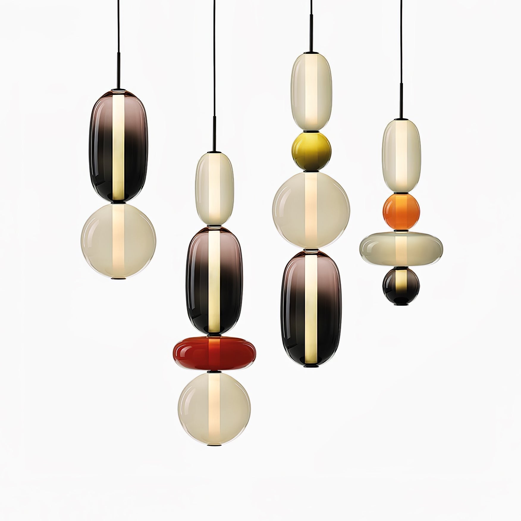 Lampa wisząca LumaWisp Sugar Glass dla ciepłej atmosfery | Lersk