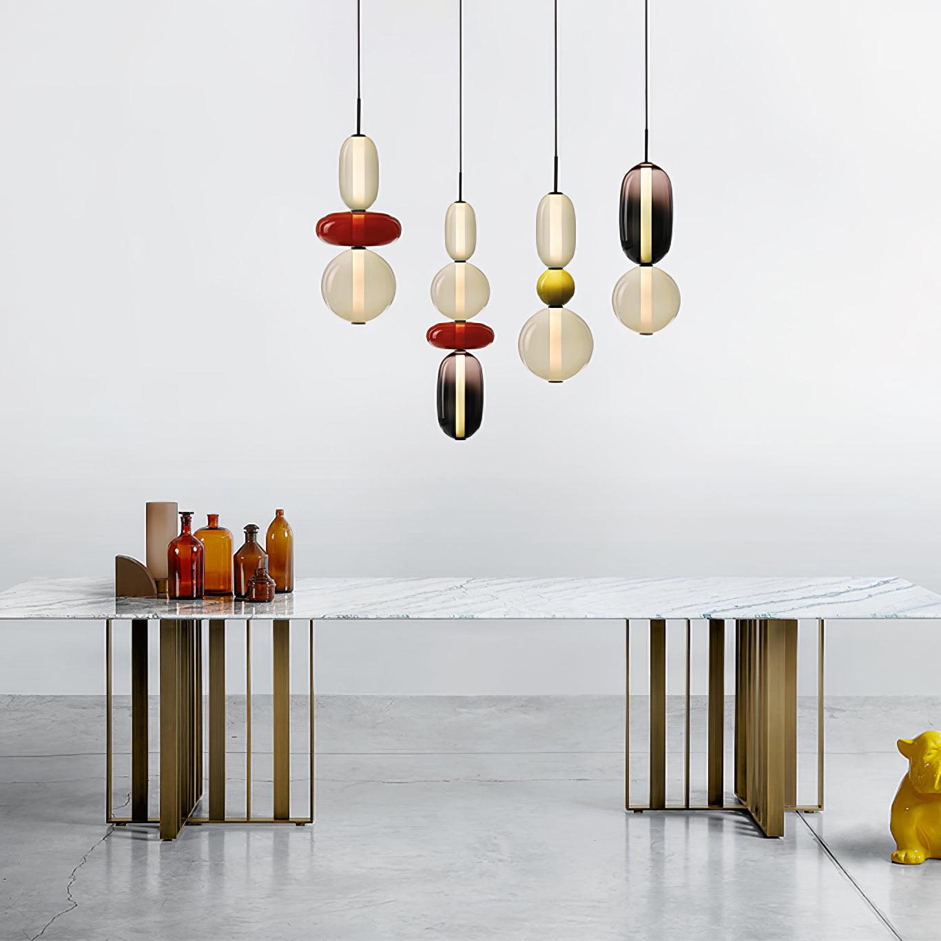 Lampa wisząca LumaWisp Sugar Glass dla ciepłej atmosfery | Lersk