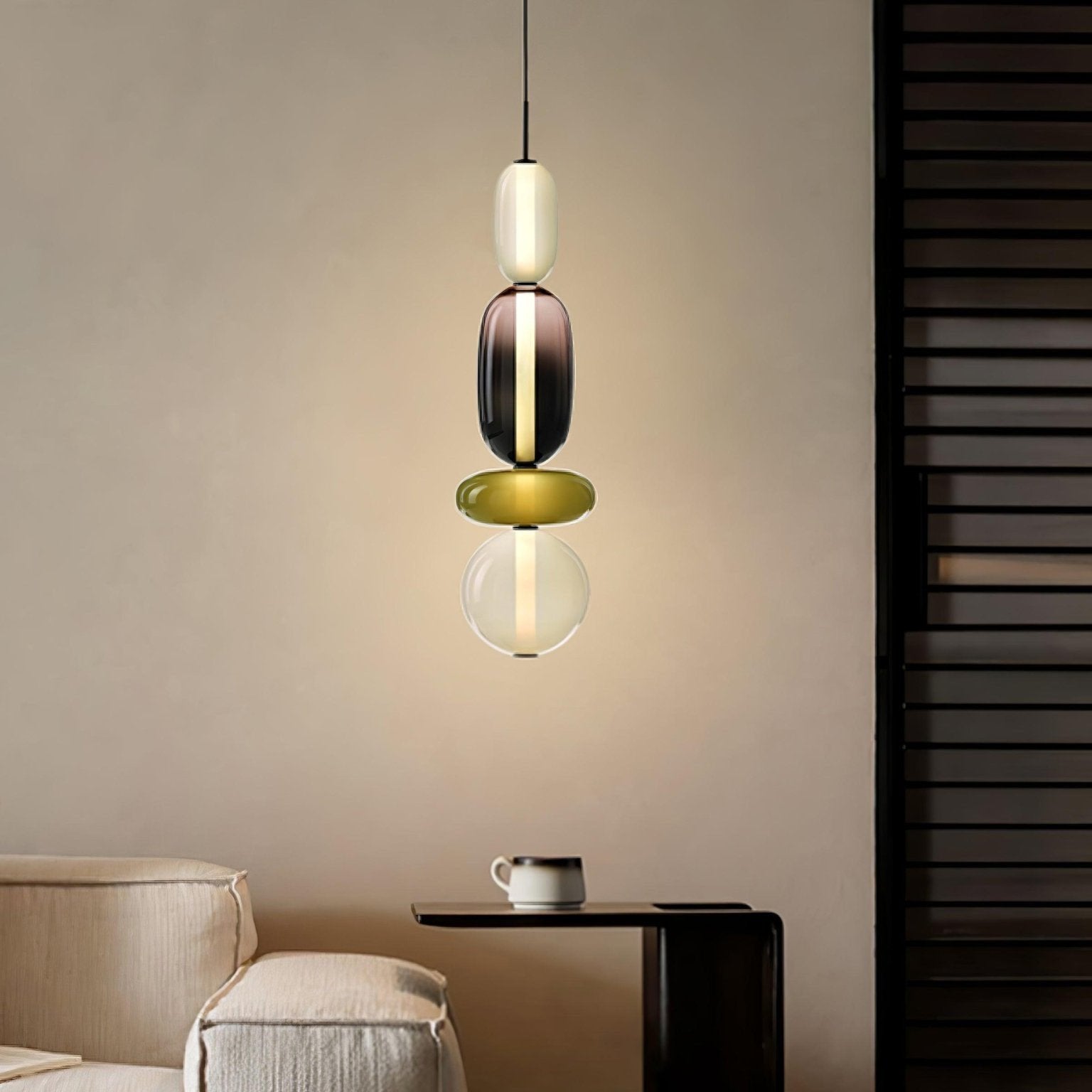 Lampa wisząca LumaWisp Sugar Glass dla ciepłej atmosfery | Lersk