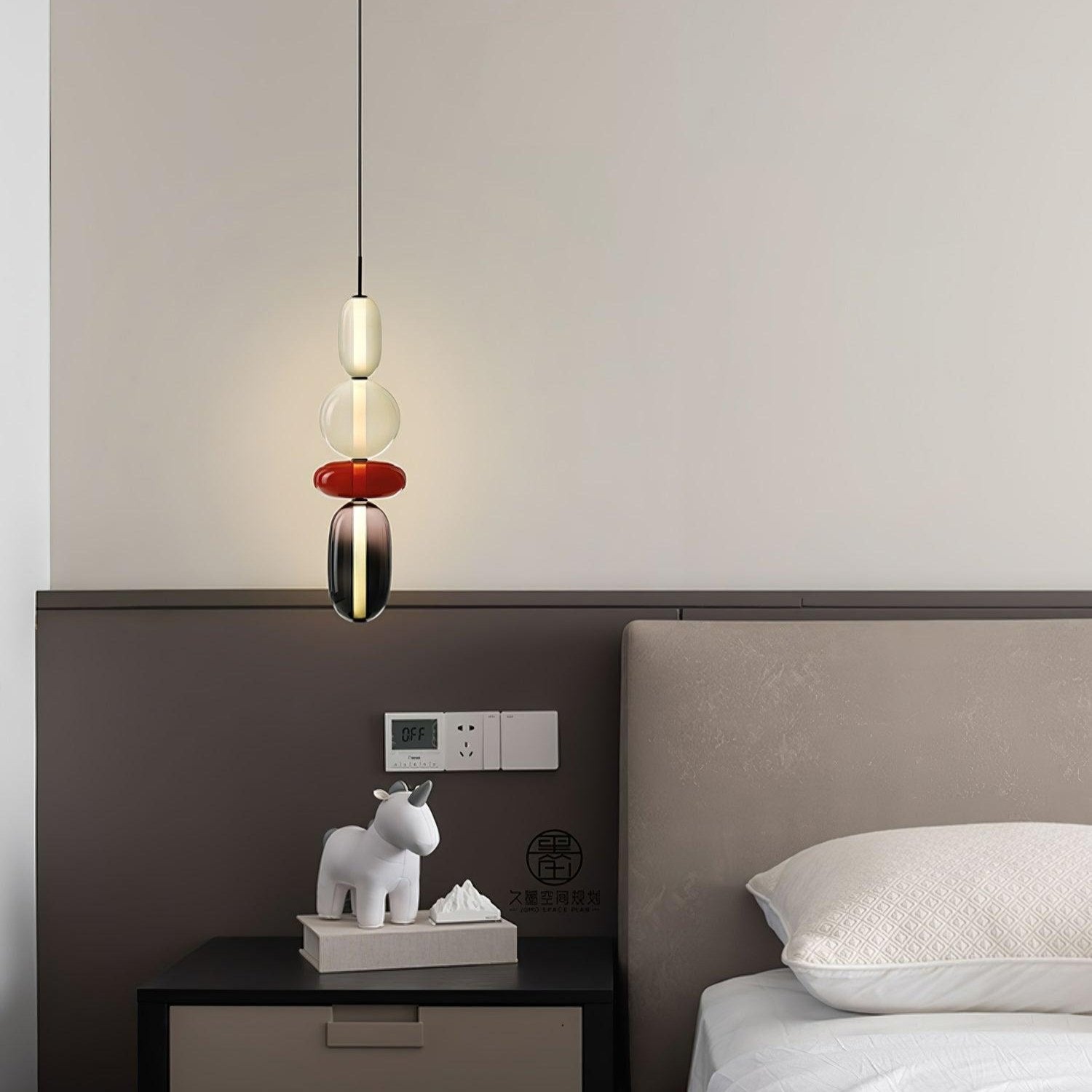 Lampa wisząca LumaWisp Sugar Glass dla ciepłej atmosfery | Lersk