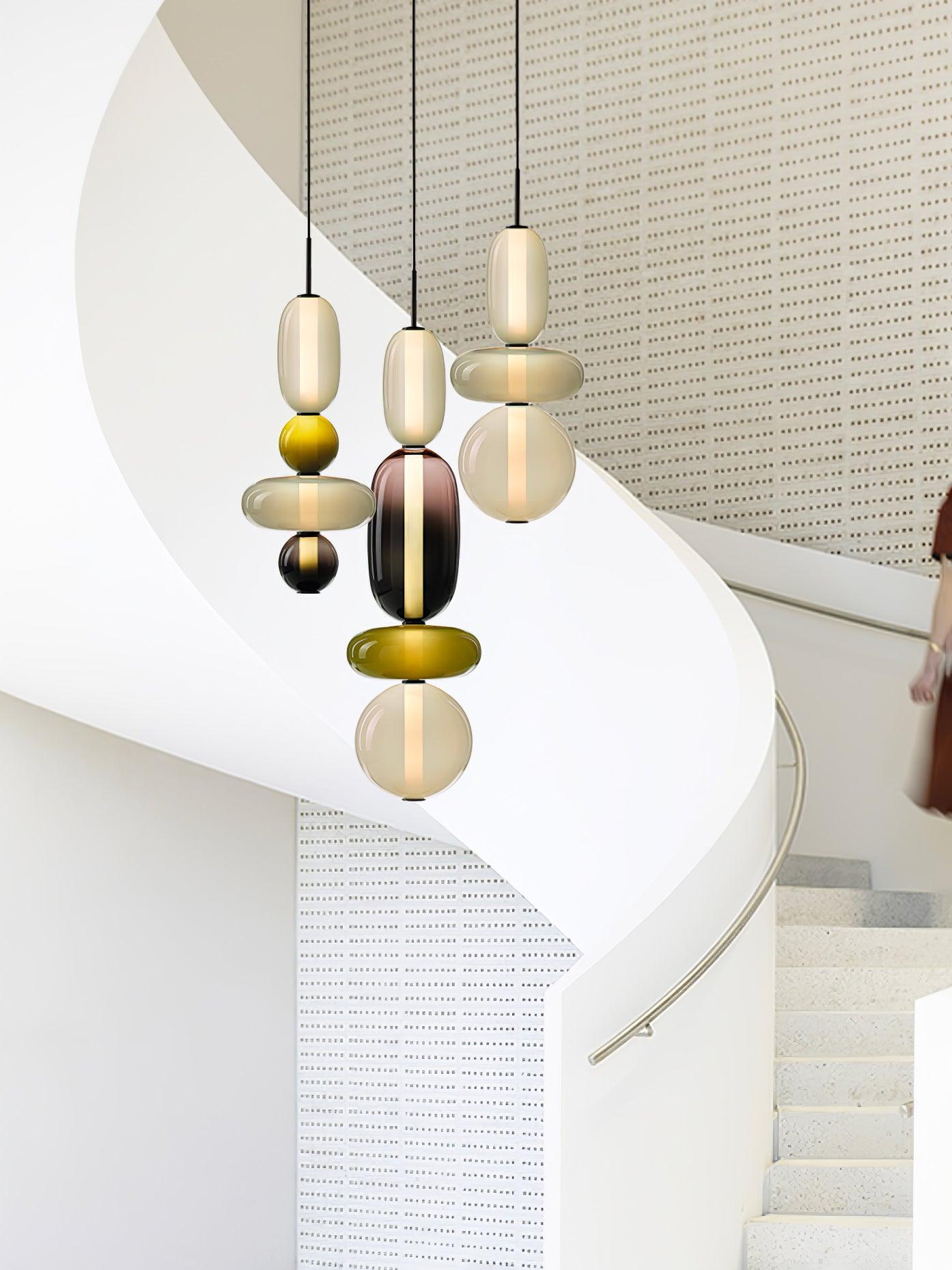 Lampa wisząca LumaWisp Sugar Glass dla ciepłej atmosfery | Lersk