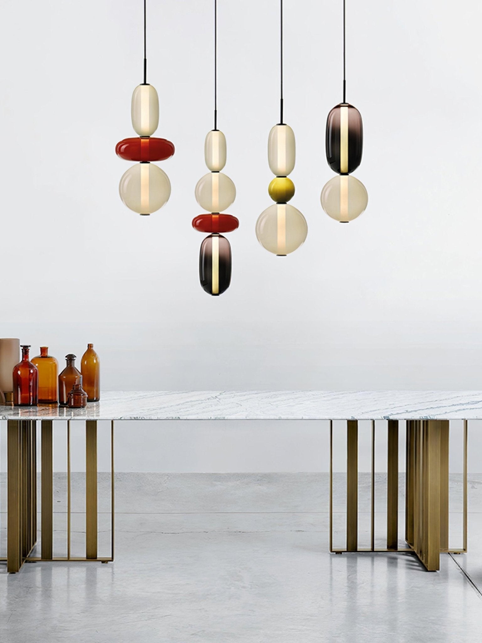 Lampa wisząca LumaWisp Sugar Glass dla ciepłej atmosfery | Lersk