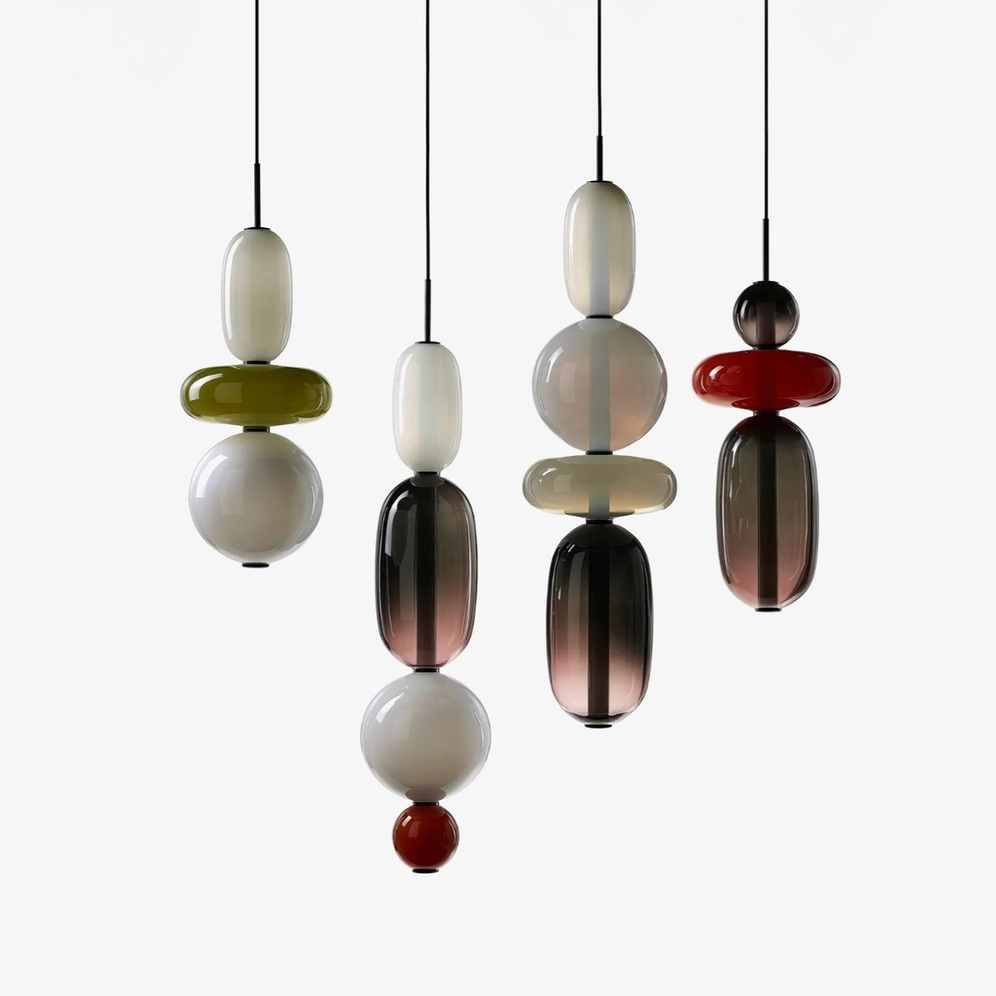 Lampa wisząca LumaWisp Sugar Glass dla ciepłej atmosfery | Lersk
