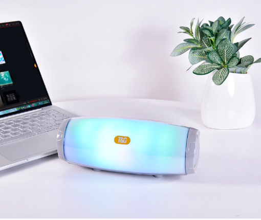 Przenośny głośnik Bluetooth LED EchoWave z żywymi światłami | Lersk