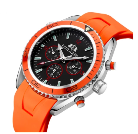 Rivaro | Orologio meccanico automatico da uomo con cinturino in gomma | Lersk