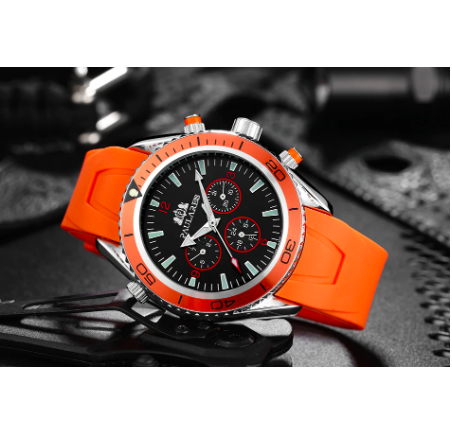 Rivaro | Orologio meccanico automatico da uomo con cinturino in gomma | Lersk