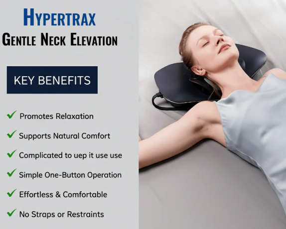 Smart Cervical Traction Device with Heat, EMS, Red Light & Magnetic Comfort for Daily Neck Relief | Lersk