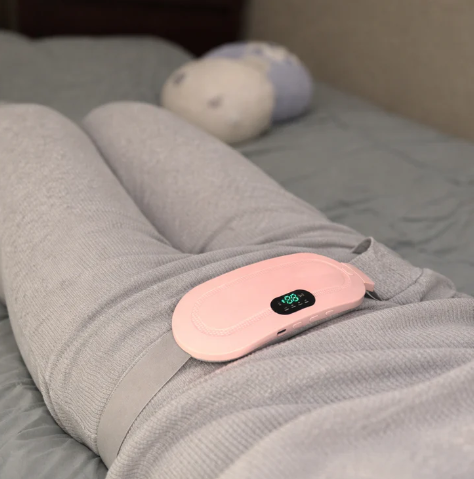 Cordless Menstrual Heat Pad with Vibration & 3 Temperature Settings for Period Comfort | Lersk