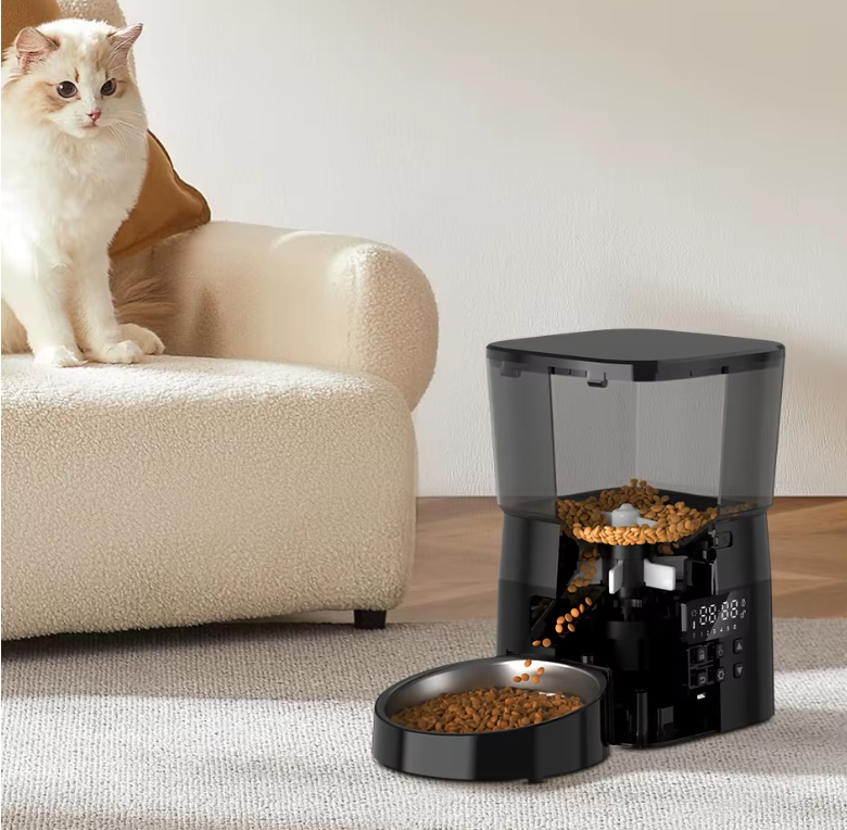 Automatic Pet Feeder with LCD Display and Timer for Cats and Dogs Dry Food | Lersk
