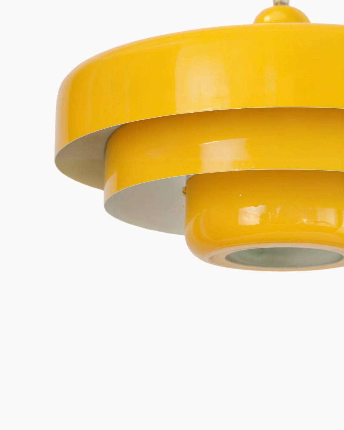 Lampada a sospensione Solara Retro arancione con tocco moderno | Lersk