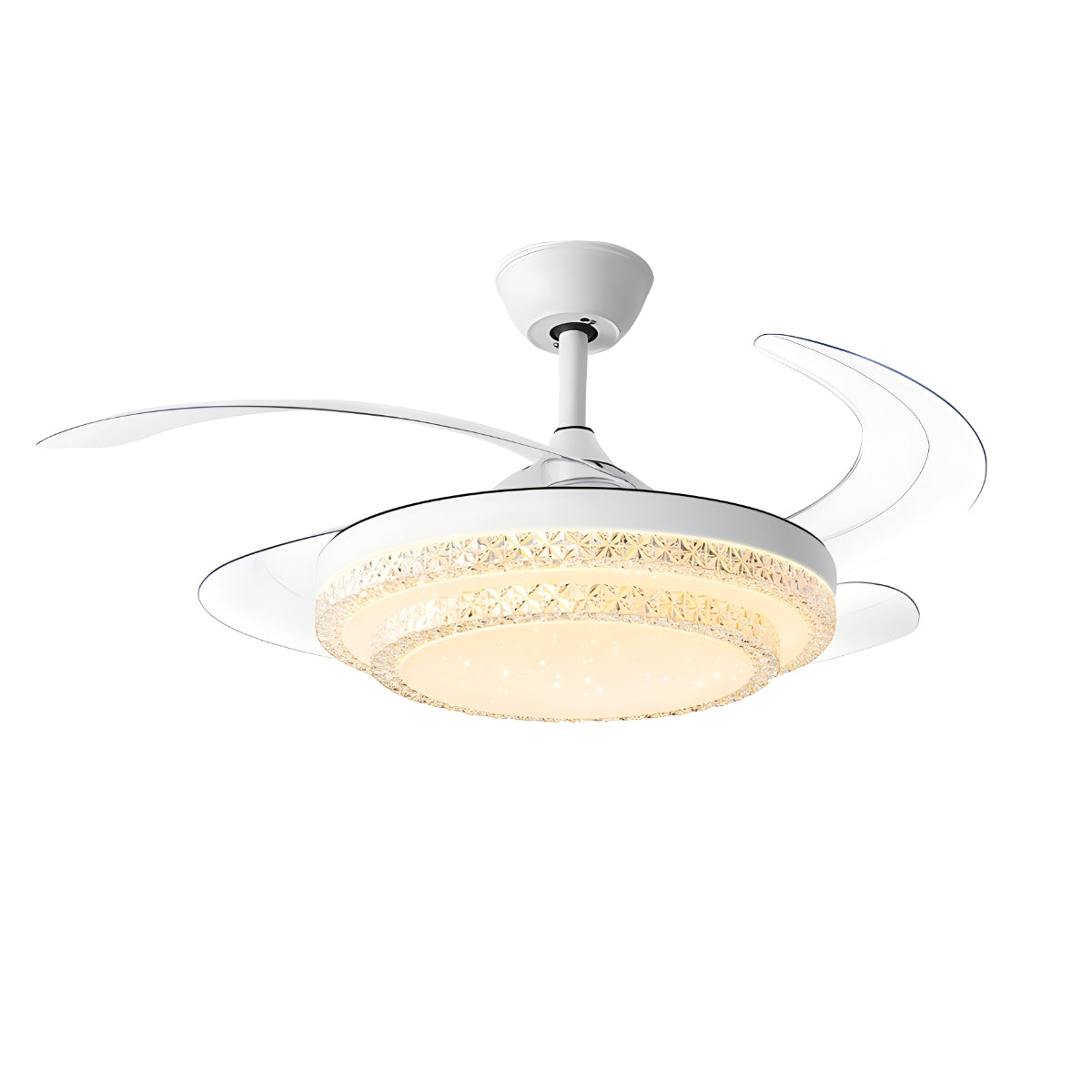 Luz de ventilador de techo tipo hugger con control remoto y regulable | Lersk