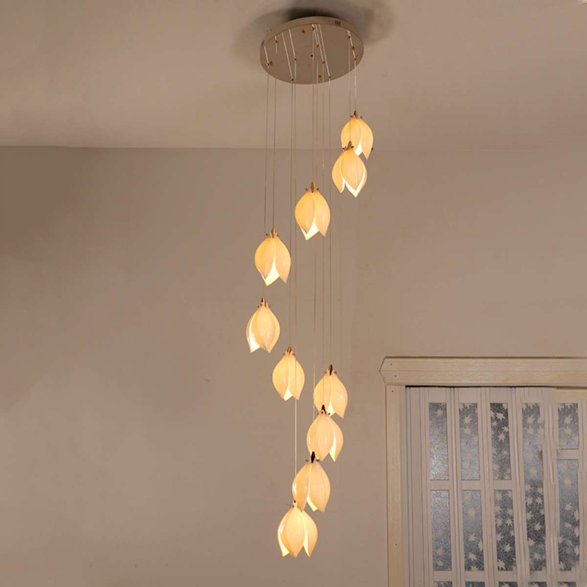 Ceramic Bud Pendant Light for Modern Interiors | Lersk