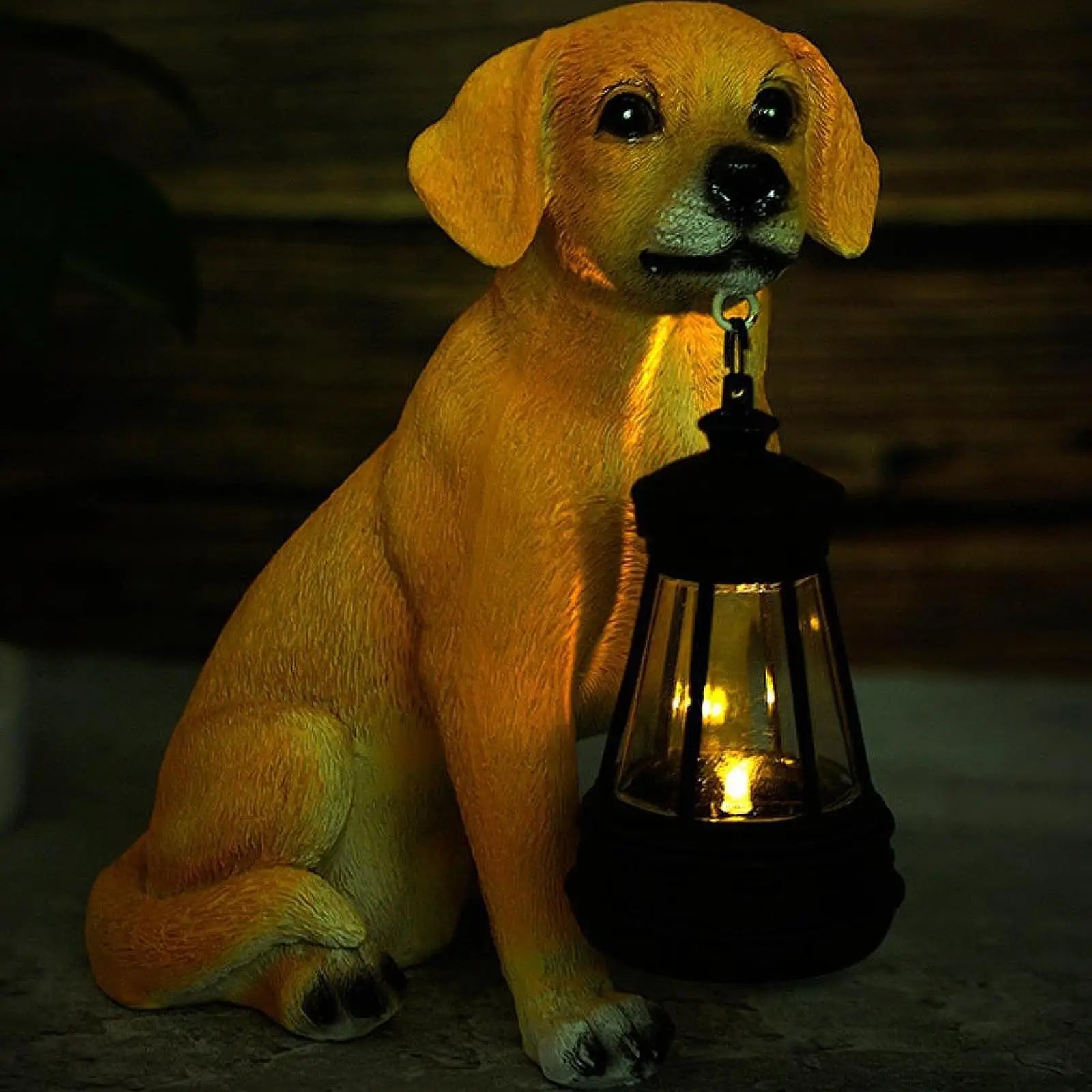 Statua Solare per Cani da Giardino per Giardini Esterni e Patios | Lersk