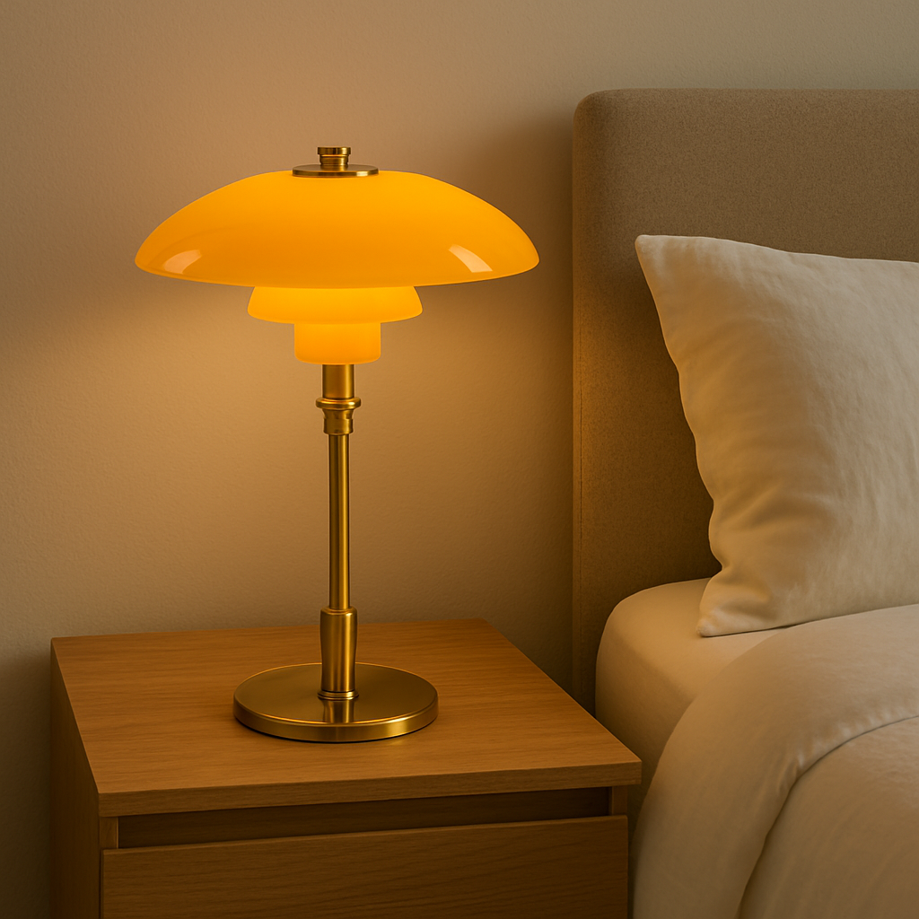 Lampa stołowa LED NovaGlow do sypialni, salonu i czytania | Lersk