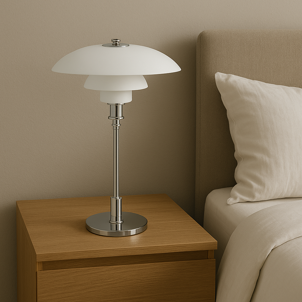 Lampa stołowa LED NovaGlow do sypialni, salonu i czytania | Lersk