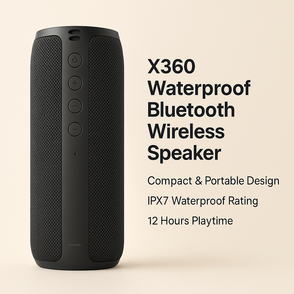 Rivaro Kompakter Wasserdichter Bluetooth-Lautsprecher für Reisen | Lersk