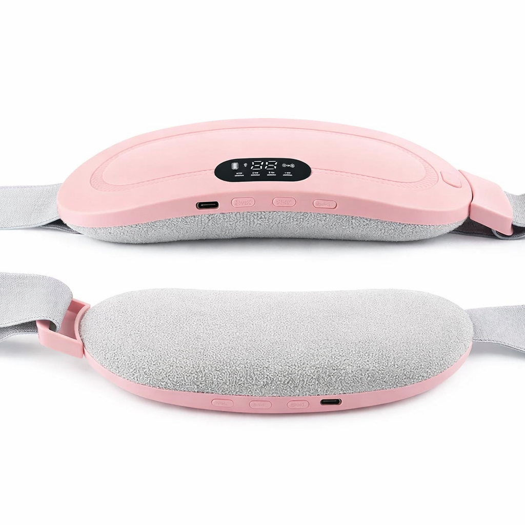 Cordless Menstrual Heat Pad with Vibration & 3 Temperature Settings for Period Comfort | Lersk
