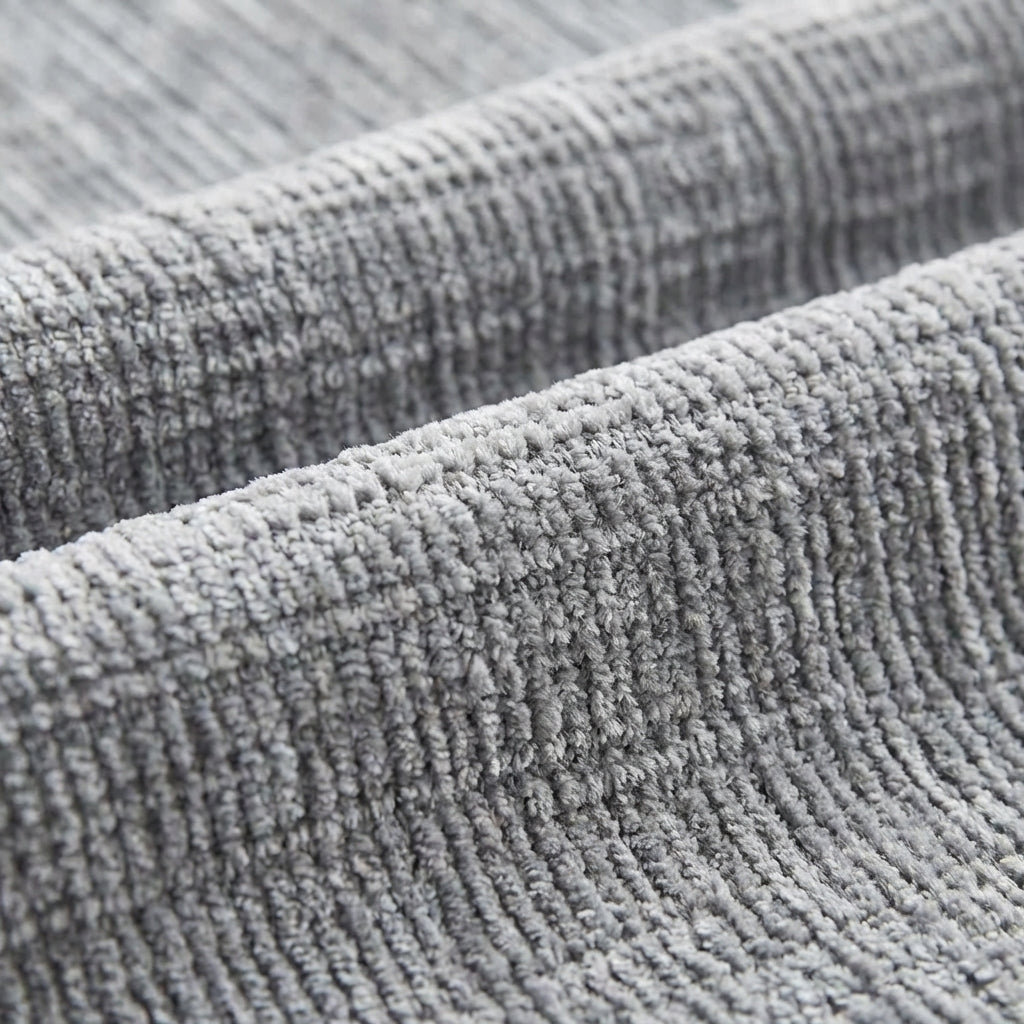 Chenille Sofa Cover With Striped Anti Scratch In Grey, Blue, And Beige | Lersk