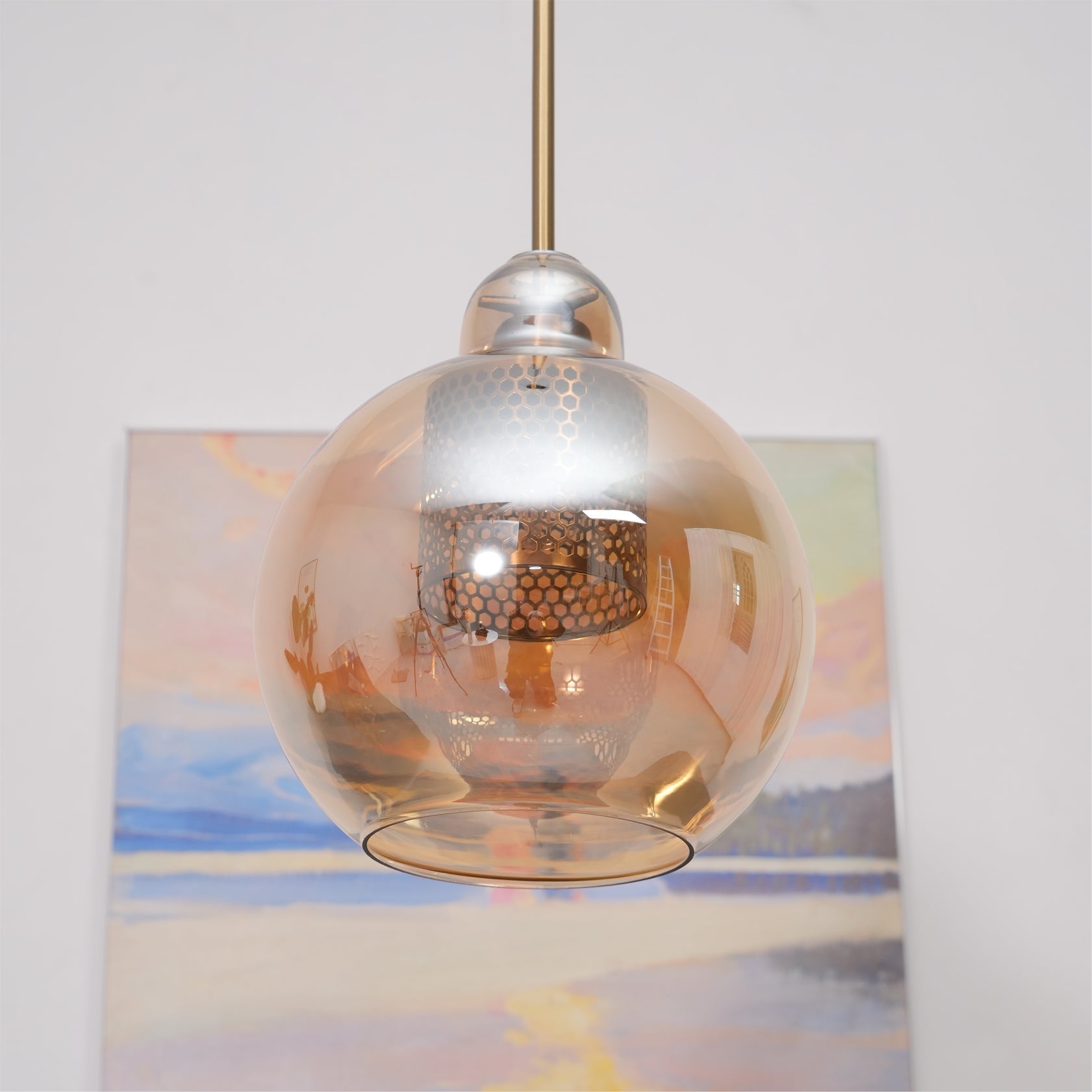 Chiswick Glass Pendant Light for Kitchen Island | Lersk