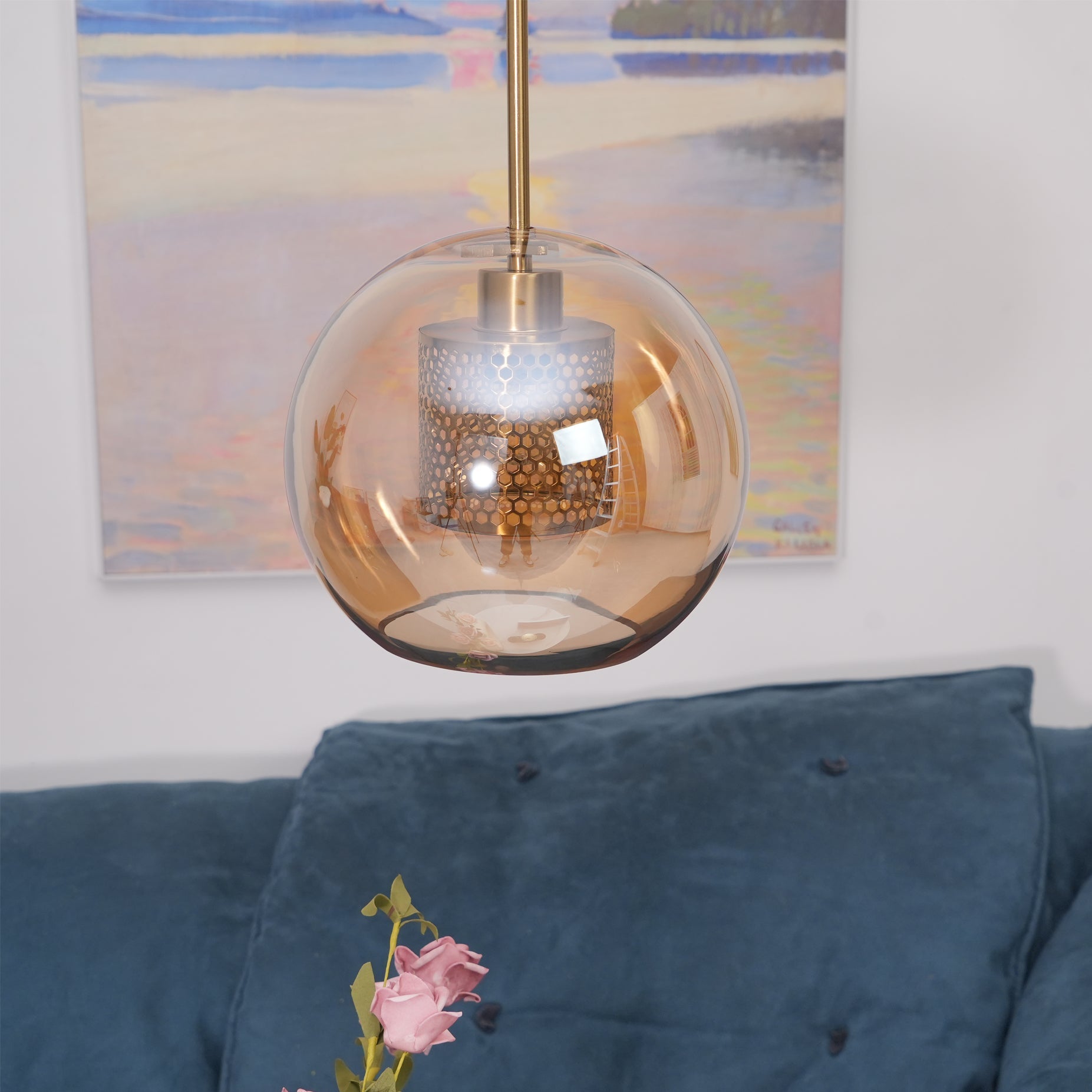 Chiswick Glass Pendant Light for Kitchen Island | Lersk