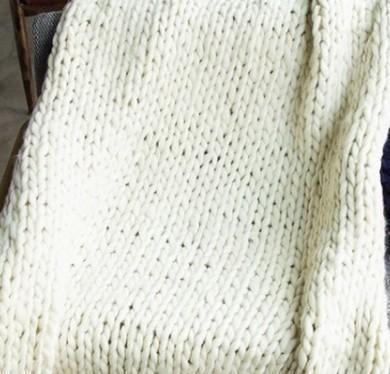 Velora Chunky Knit Throw Blanket Extra Fine Wool Blend | Lersk
