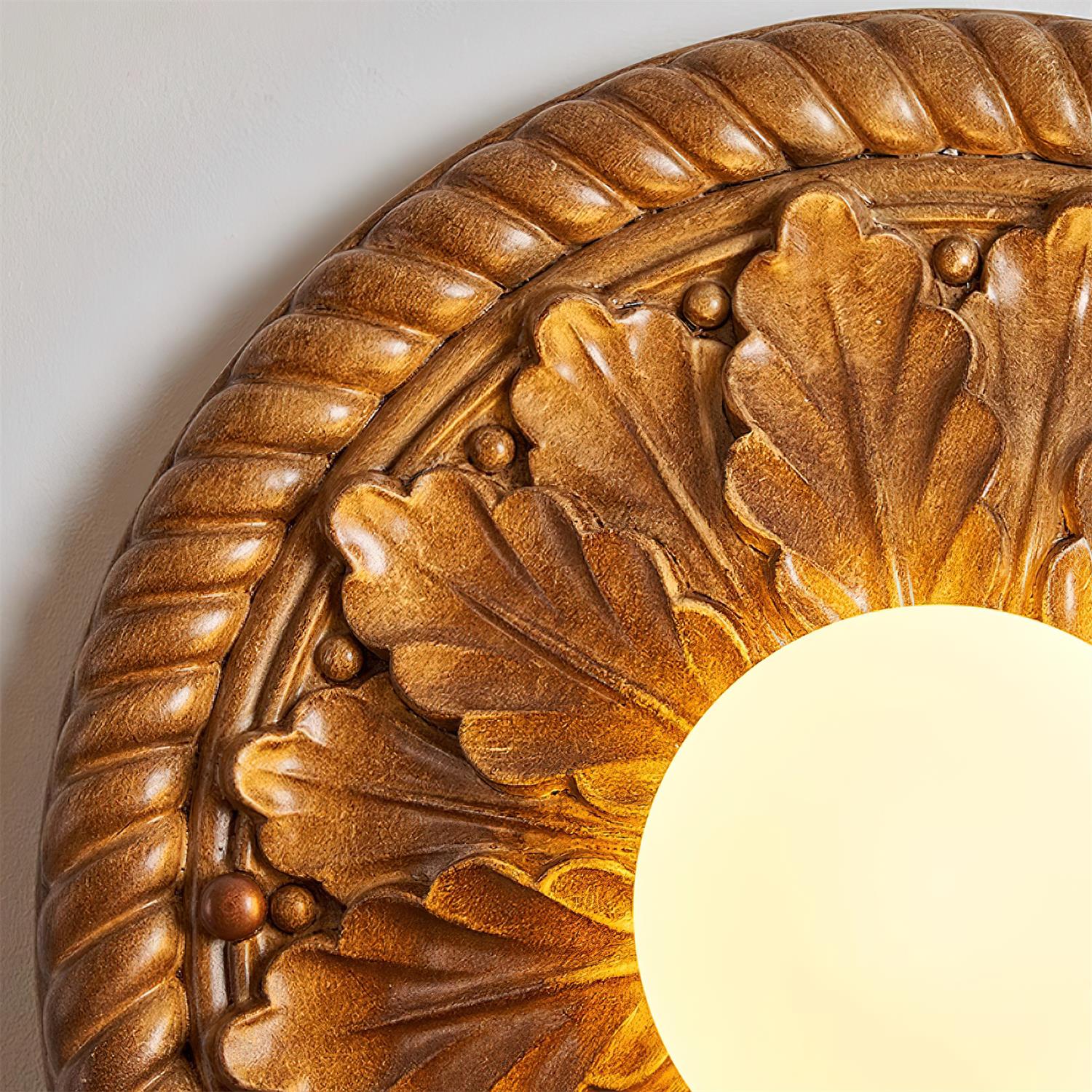 Aurelia Vintage Landhusloftlampe med Opal Globe | Lersk