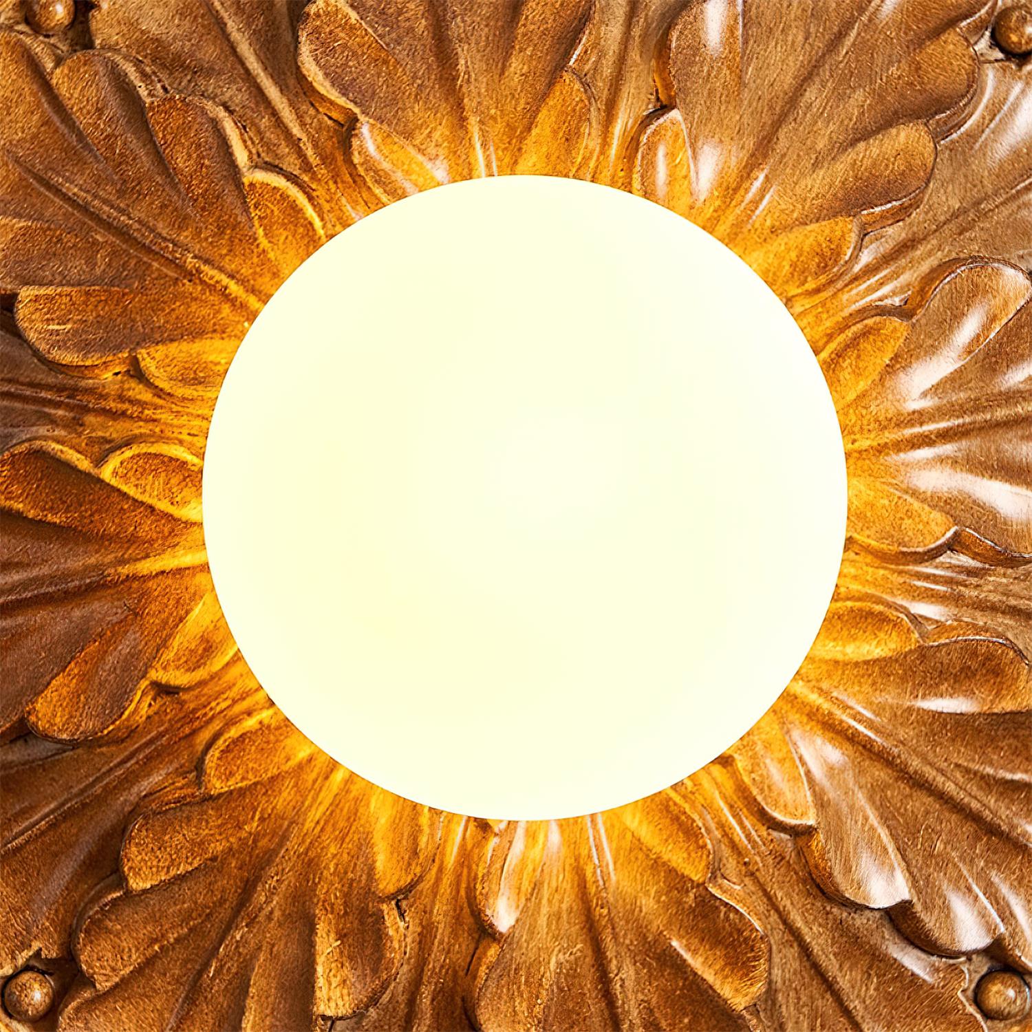 Aurelia Vintage Landhusloftlampe med Opal Globe | Lersk