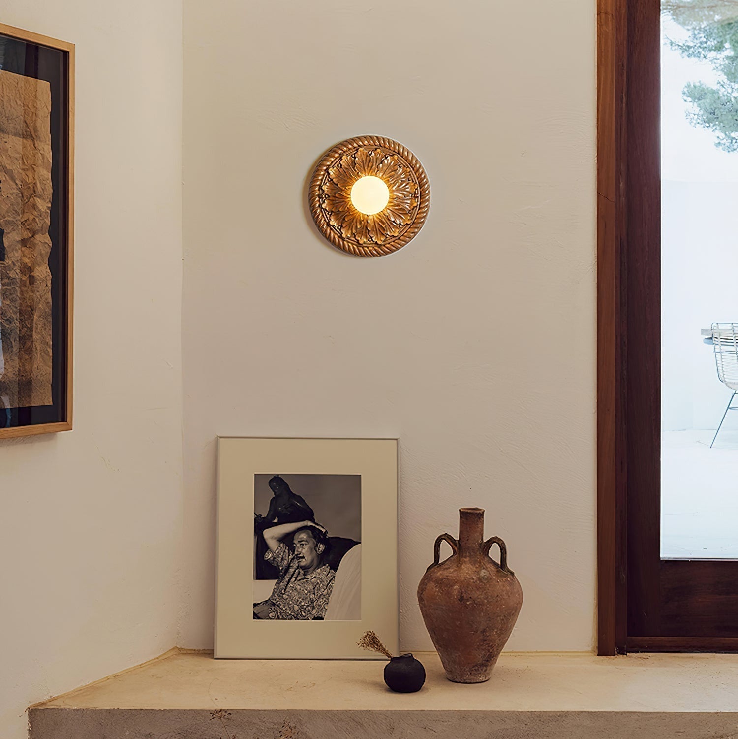Aurelia Vintage Landhusloftlampe med Opal Globe | Lersk