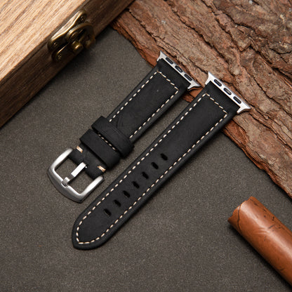 Vellora Vintage Læderrem — Frostet Design | Lersk