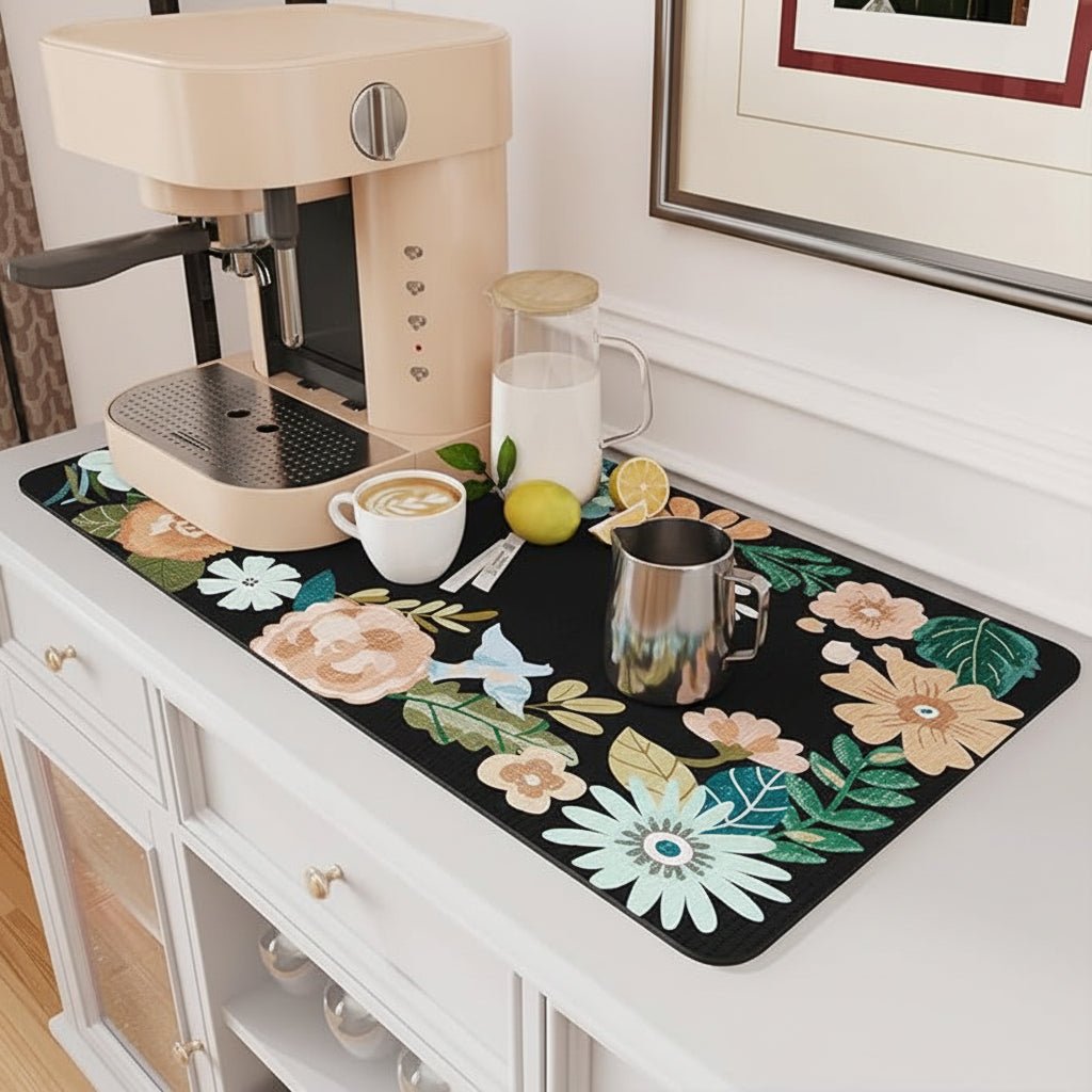 Alfombrilla para barra de café ultra absorbente, de secado rápido, sin manchas, fácil de limpiar | Lersk