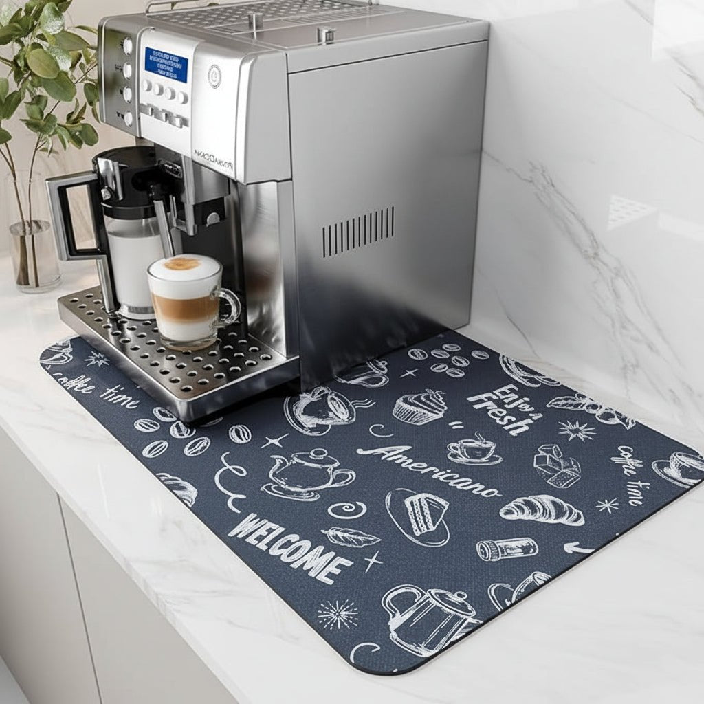Alfombrilla para barra de café ultra absorbente, de secado rápido, sin manchas, fácil de limpiar | Lersk