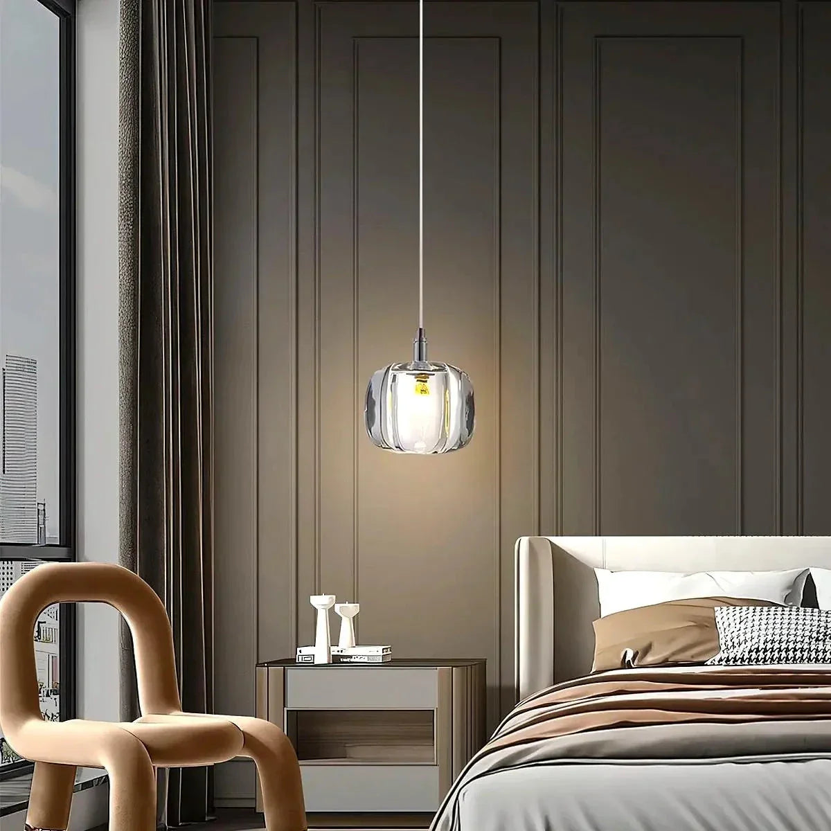 Colored Glass Multi Pendant Chandelier | Lersk