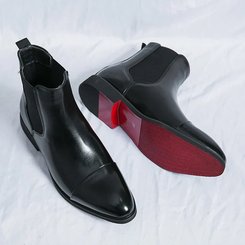 Crispin Genuine Leather Chelsea Boots Men Timeless Comfort | Lersk