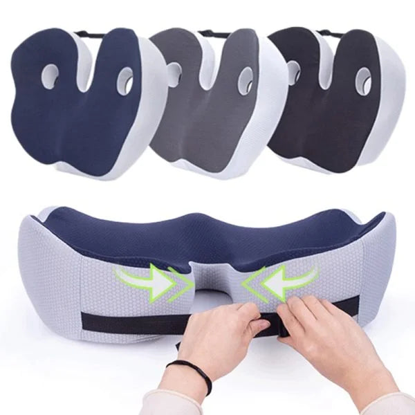 Coussin de siège en mousse à mémoire personnalisable pour le soulagement des os du bassin | Lersk