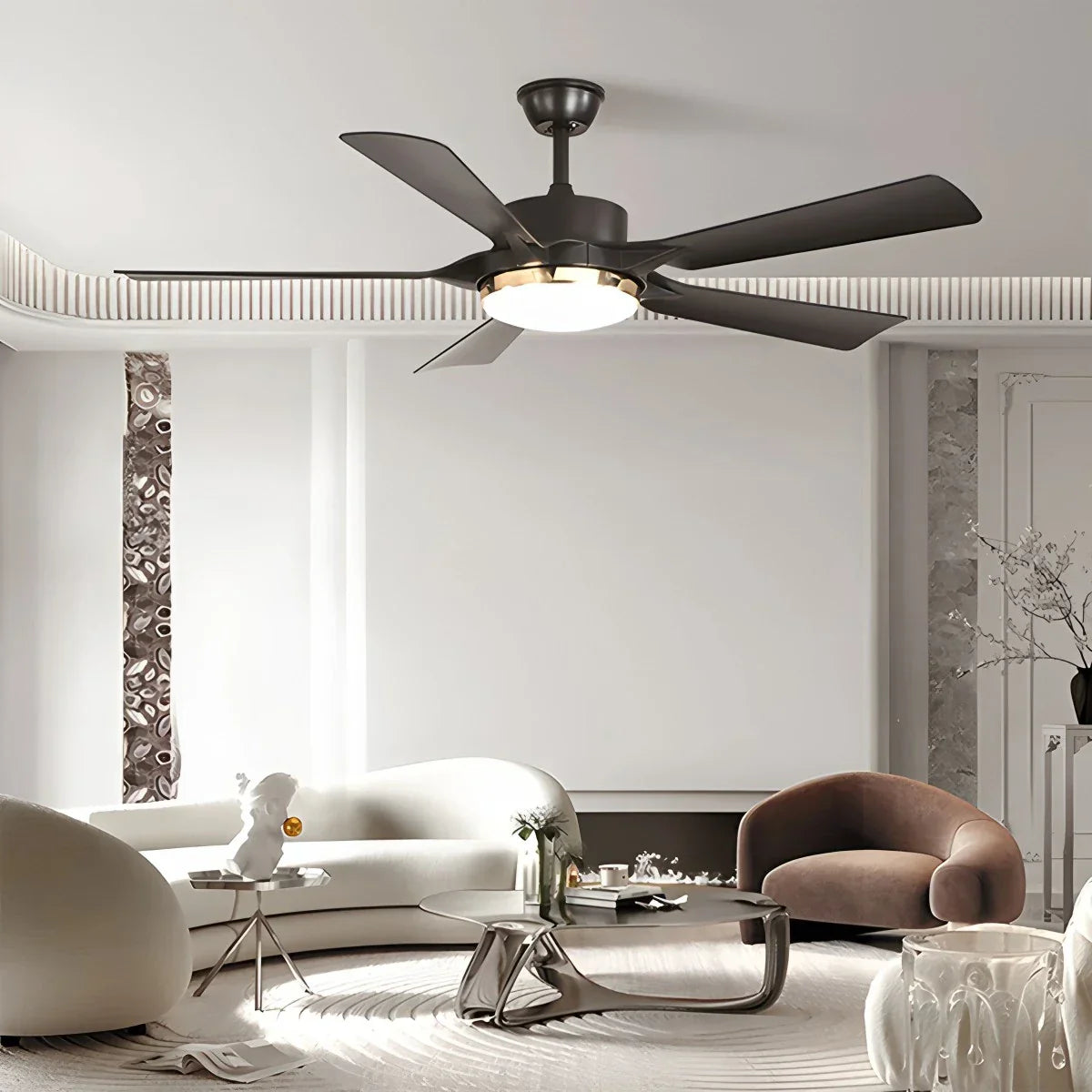 Ventilador de techo regulable con luz y control remoto | Lersk