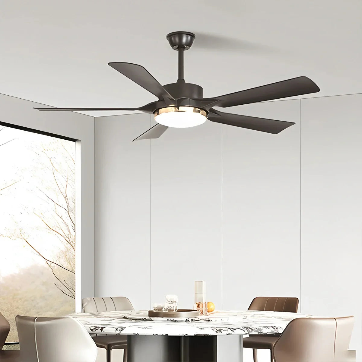 Ventilador de techo regulable con luz y control remoto | Lersk