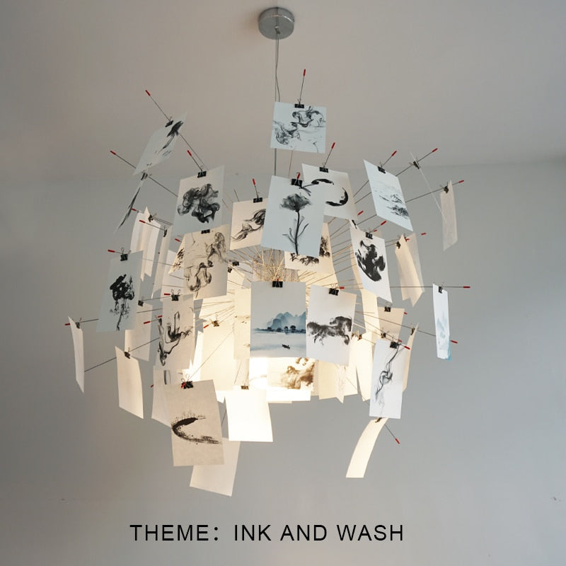 LumaCraft DIY Chandelier Personalizable Lighting Fixture | Ingo Maurer Zettel | Lersk