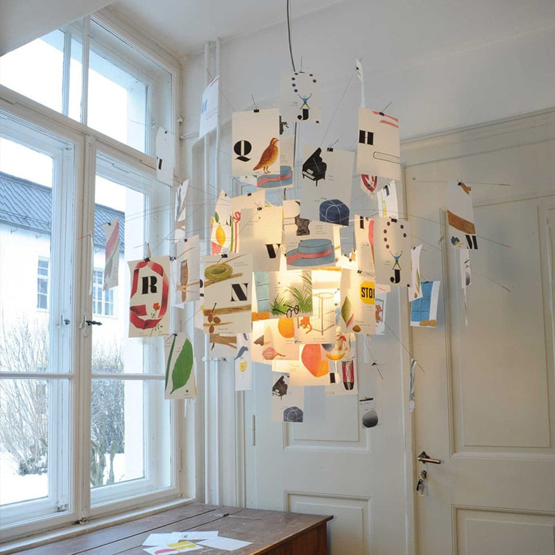 LumaCraft DIY Chandelier Personalizable Lighting Fixture | Ingo Maurer Zettel | Lersk