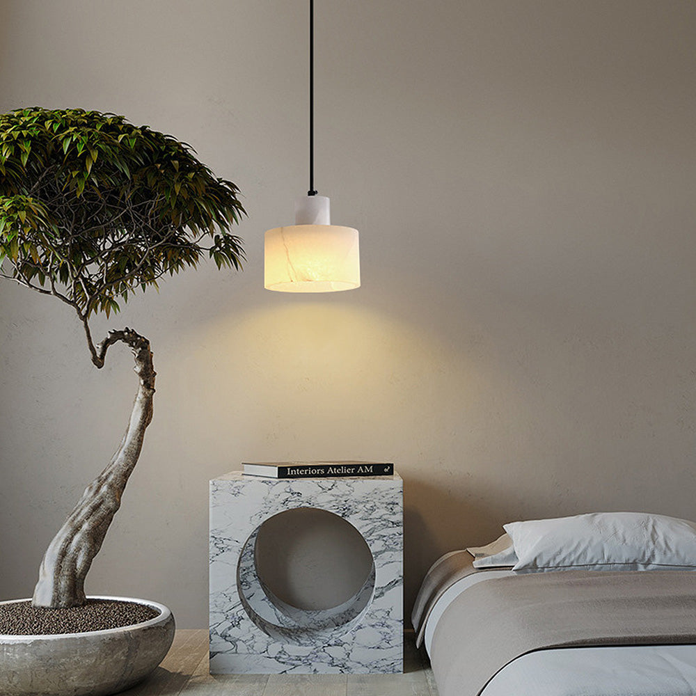 Nordic White Marble Minimalist Pendant Lamp By LumaMarble | Lersk