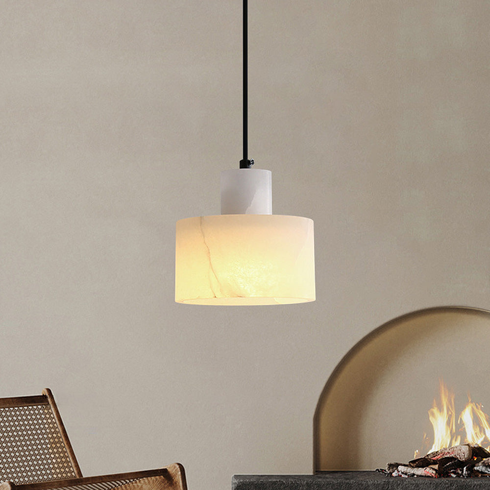 Nordic White Marble Minimalist Pendant Lamp By LumaMarble | Lersk
