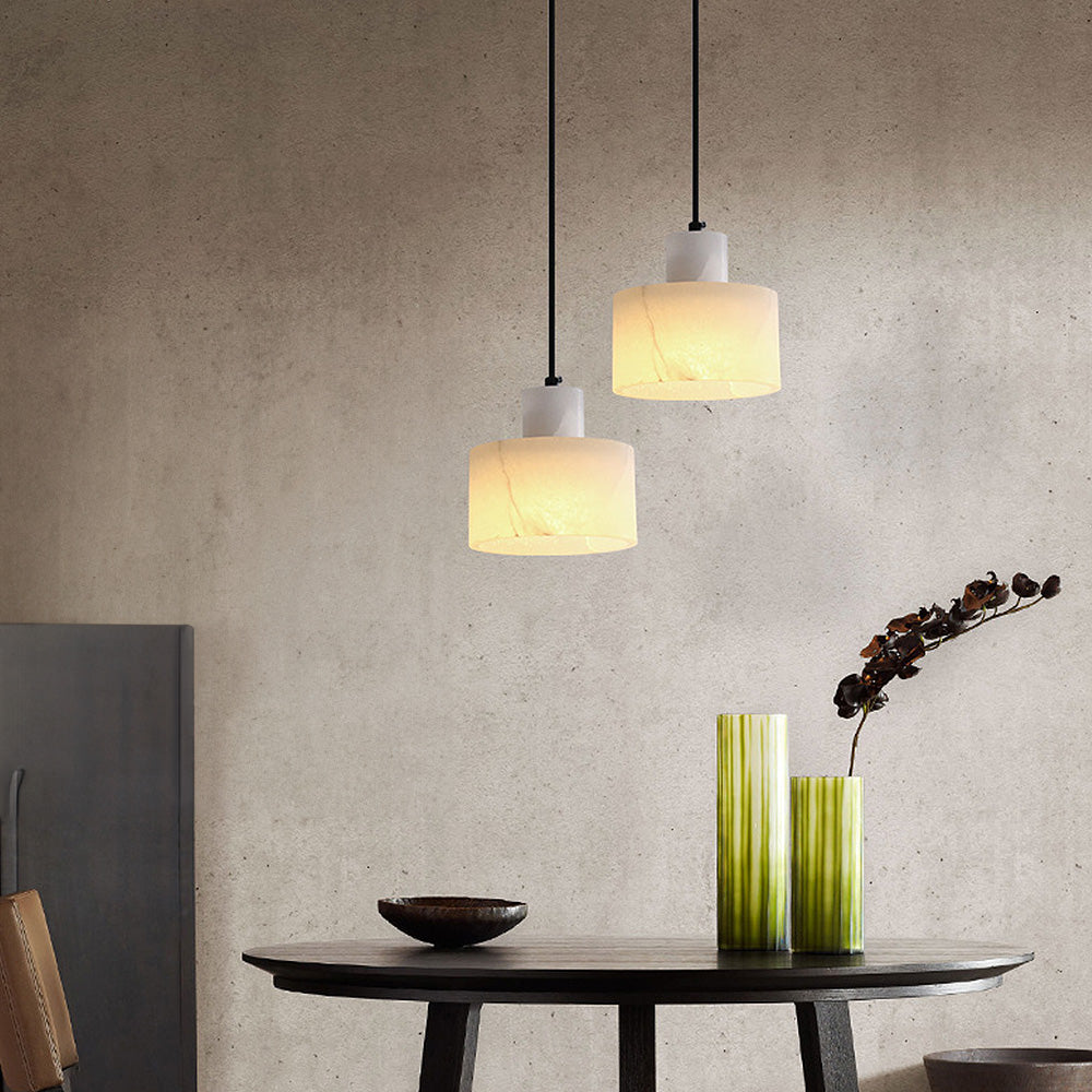 Nordic White Marble Minimalist Pendant Lamp By LumaMarble | Lersk