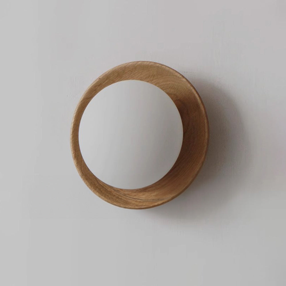 Lampada da parete in legno bianco minimalista per arredamento moderno chic | Lersk