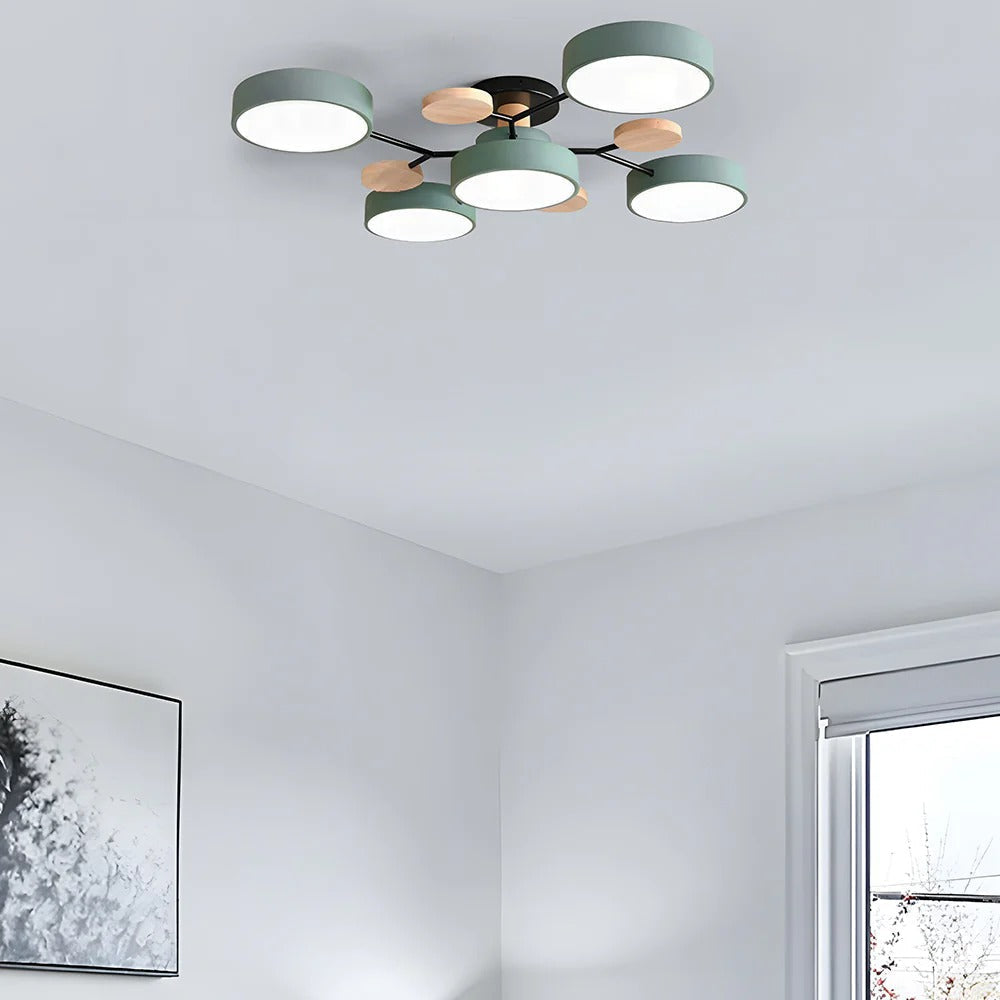Żyrandol Marenco Round Iron LED do salonu i jadalni | Lersk