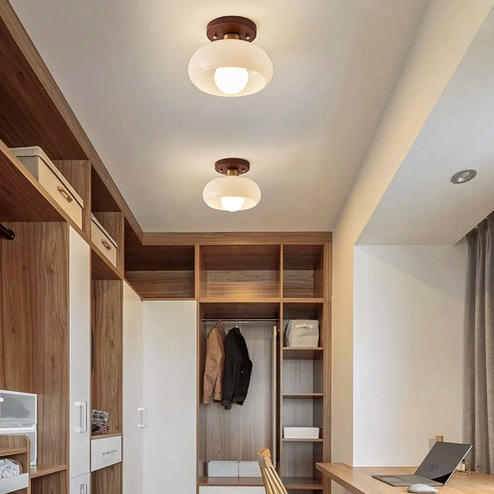 Vintora White Mini Ceiling Lamp In Vintage Style Glow | Lersk