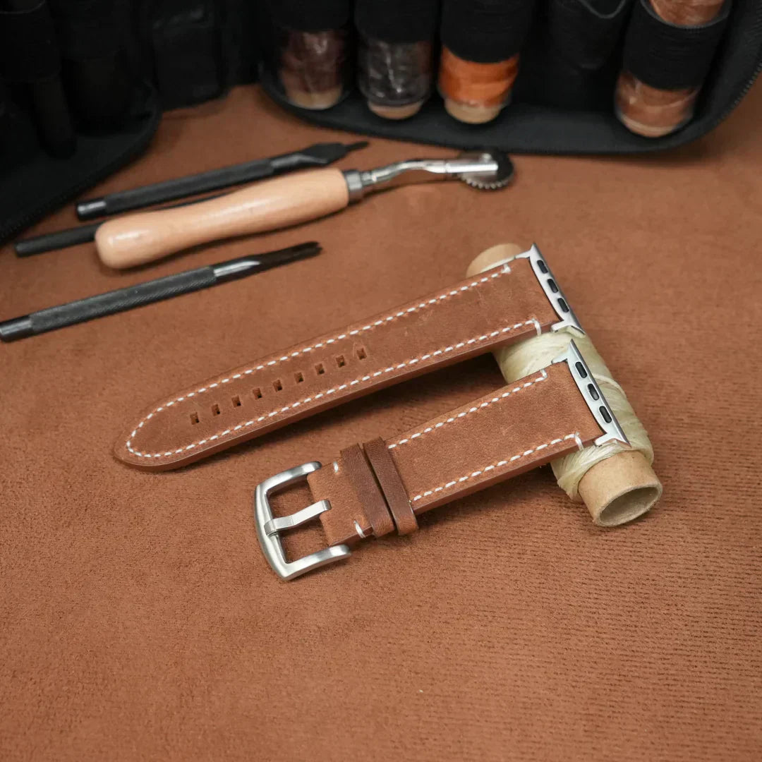 Cinturino in pelle vintage di lusso Avela per Apple Watch | Lersk